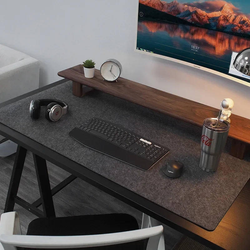 Soft Breathable Wool Felt Desk Mat - Anti-Slip, Large Computer & Gamer Mouse Pad for Cold Weather!