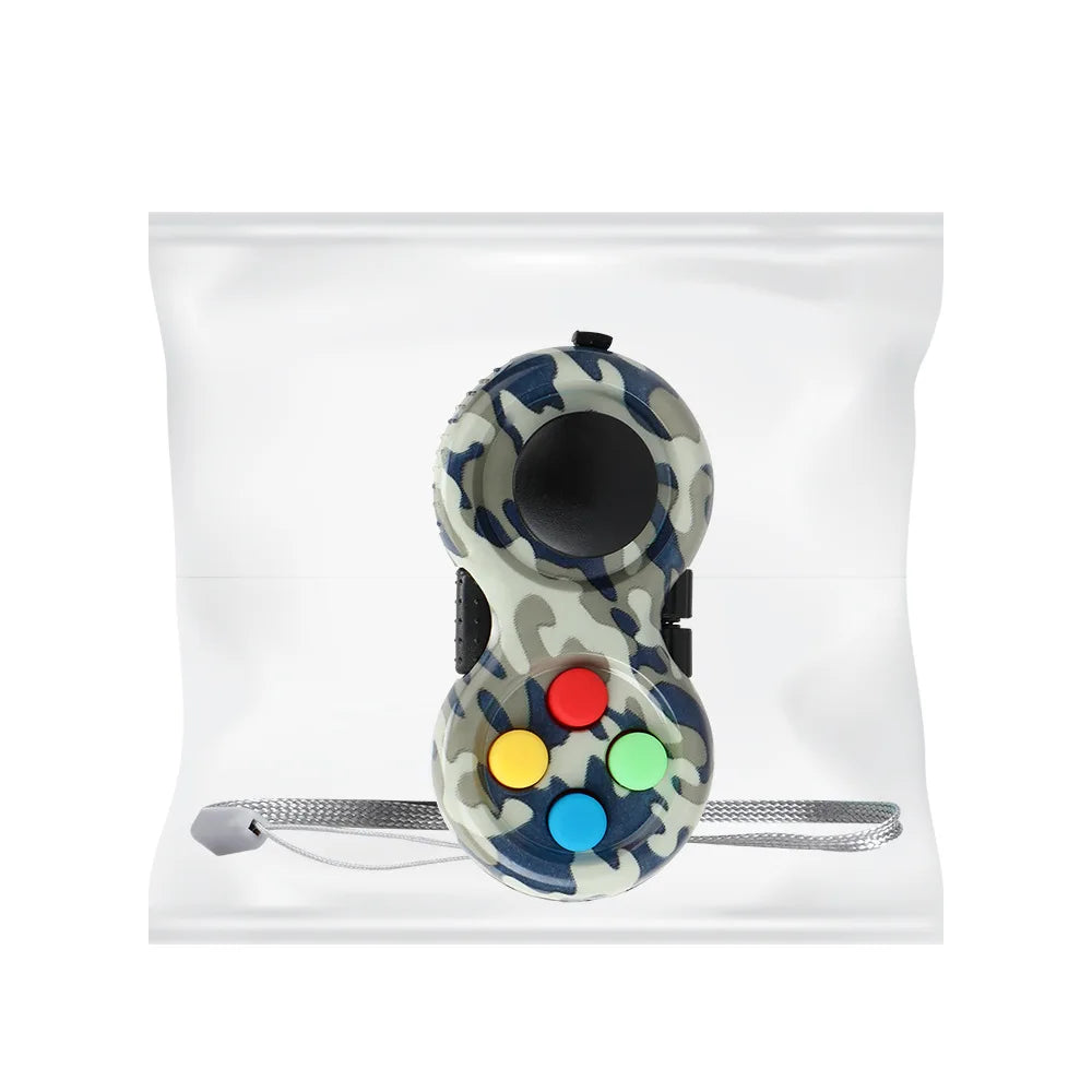 Premium Fidget Controller Pad - Stress Relief Toy, Smooth ABS Plastic, Interactive Fun Gift!