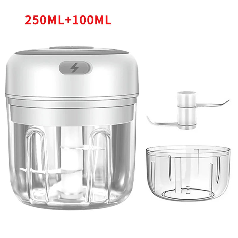 HiPiCok Electric Meat Grinder & Garlic Crusher - USB Mini Food Chopper & Vegetable Masher!