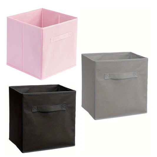 Foldable Canvas Storage Box - Portable Organizer for Drawers, Wardrobe & Miscellaneous Items!