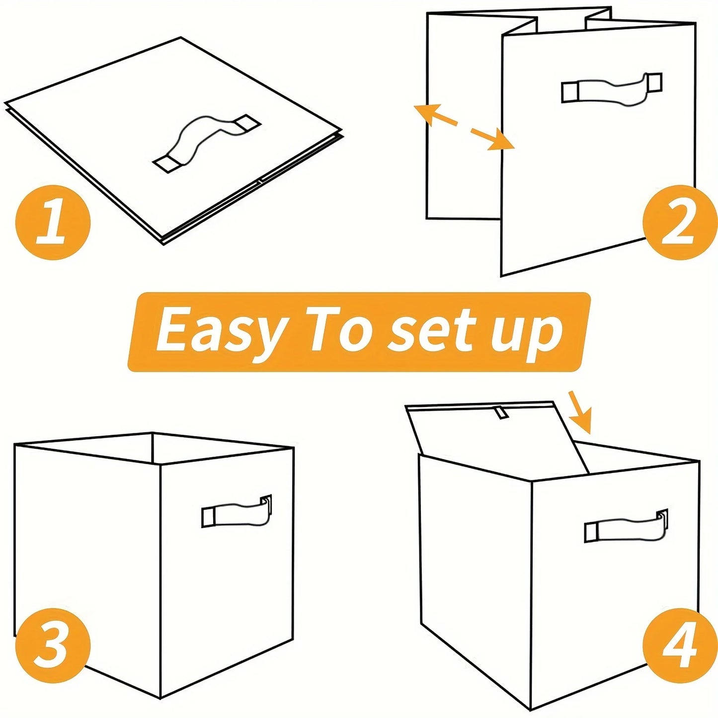 Foldable Canvas Storage Box - Portable Organizer for Drawers, Wardrobe & Miscellaneous Items!