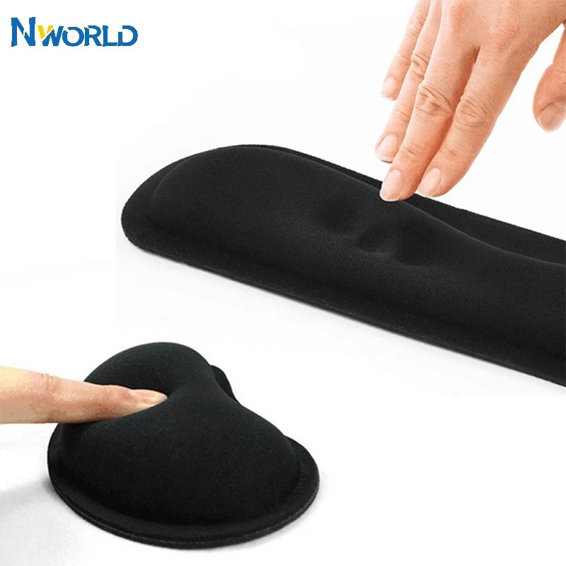 Ergonomic Gaming Mouse Pad - 3D Wrist Rest with Silica Gel & Memory Foam for PC Gamers!